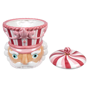 Pink Nutcracker Cookie Jar - Christmas