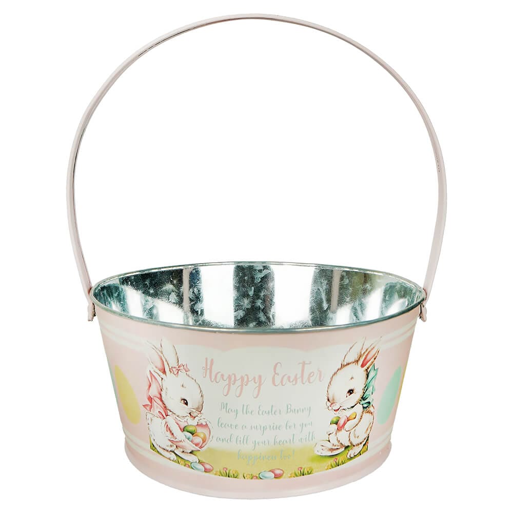 Pink Tin Easter Bucket