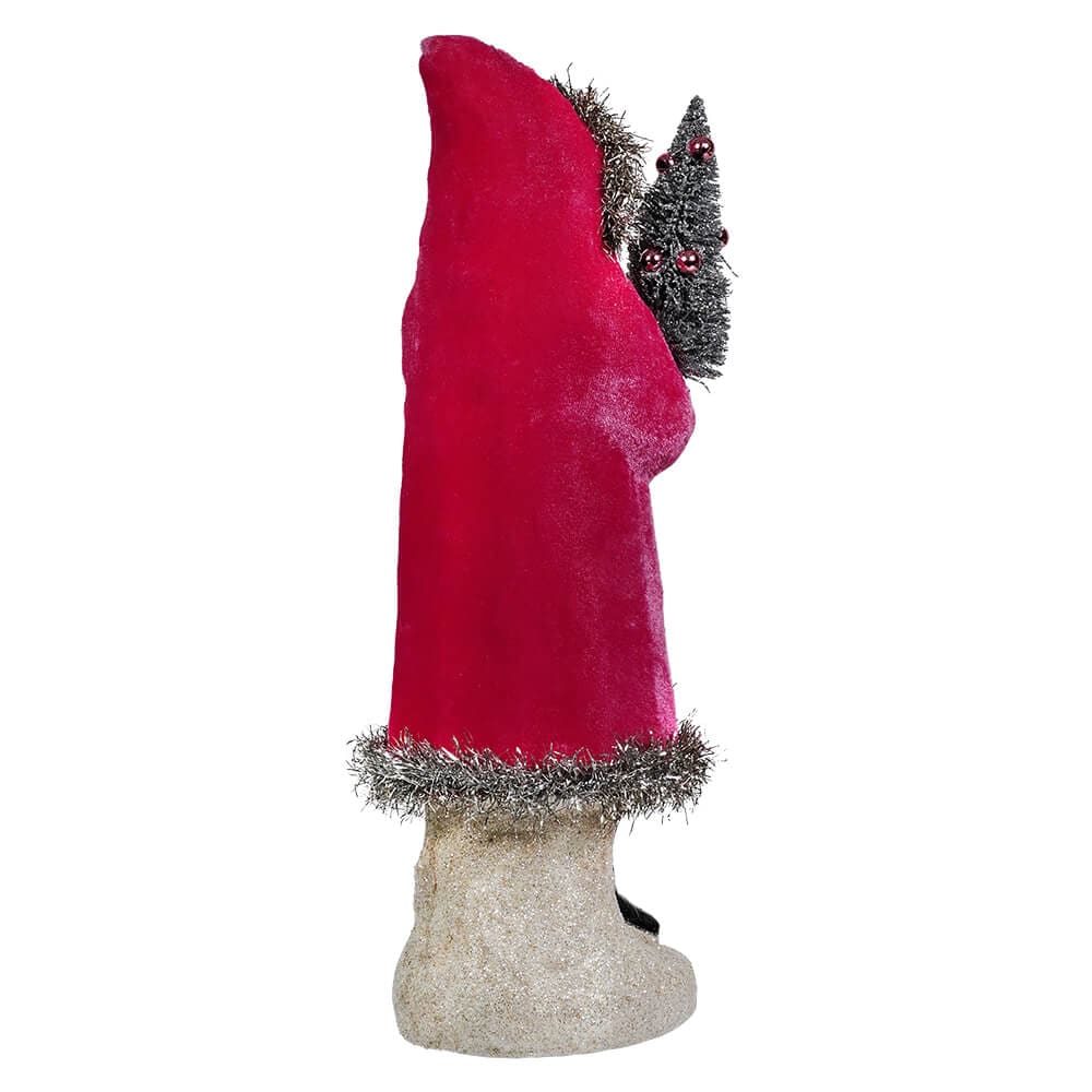 Pink Velvet Belsnickle Santa