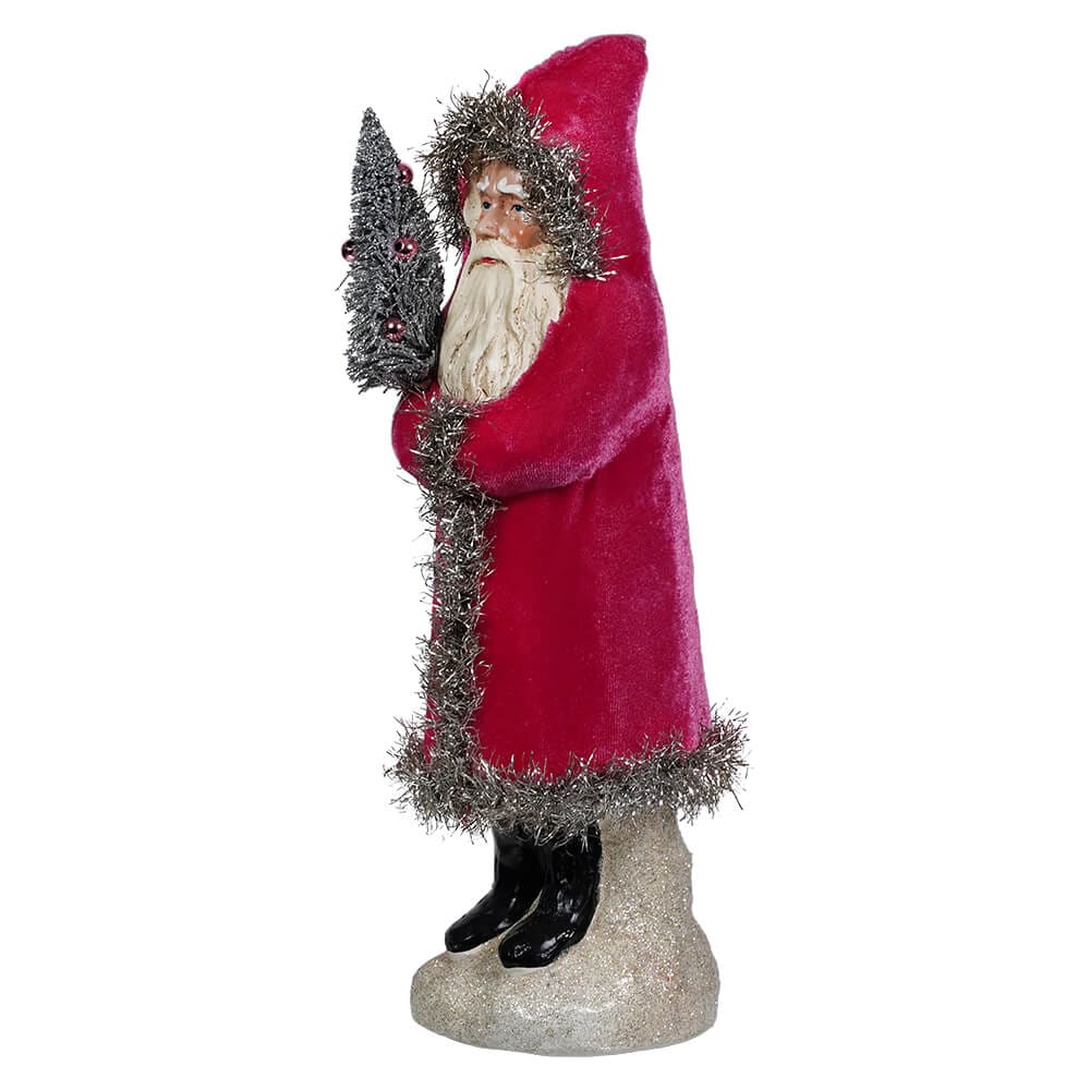 Pink Velvet Belsnickle Santa