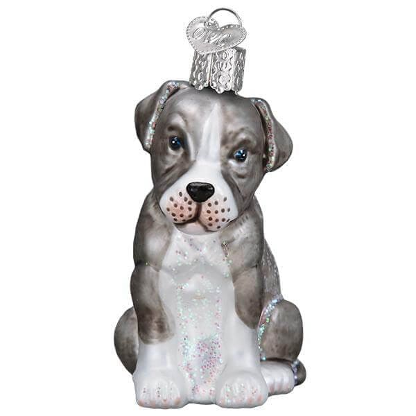 Pitbull Pup Ornament