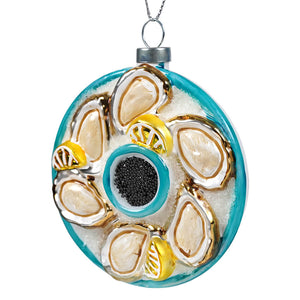 Plate Of Oysters & Caviar Ornament - Ornaments