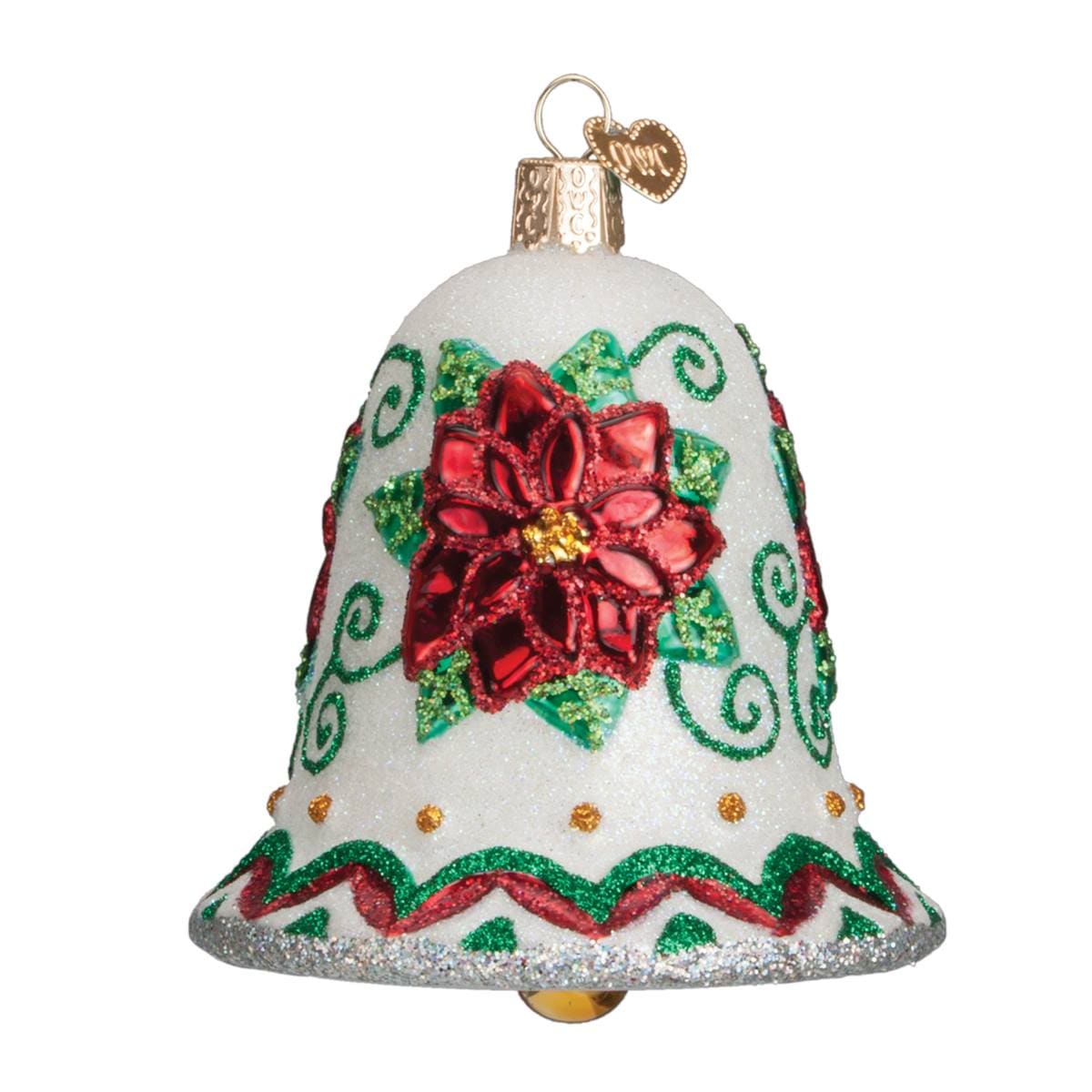 Poinsettia Bell Ornament