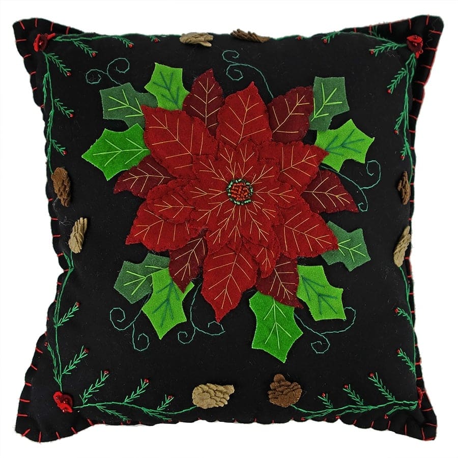 Poinsettia Pillow