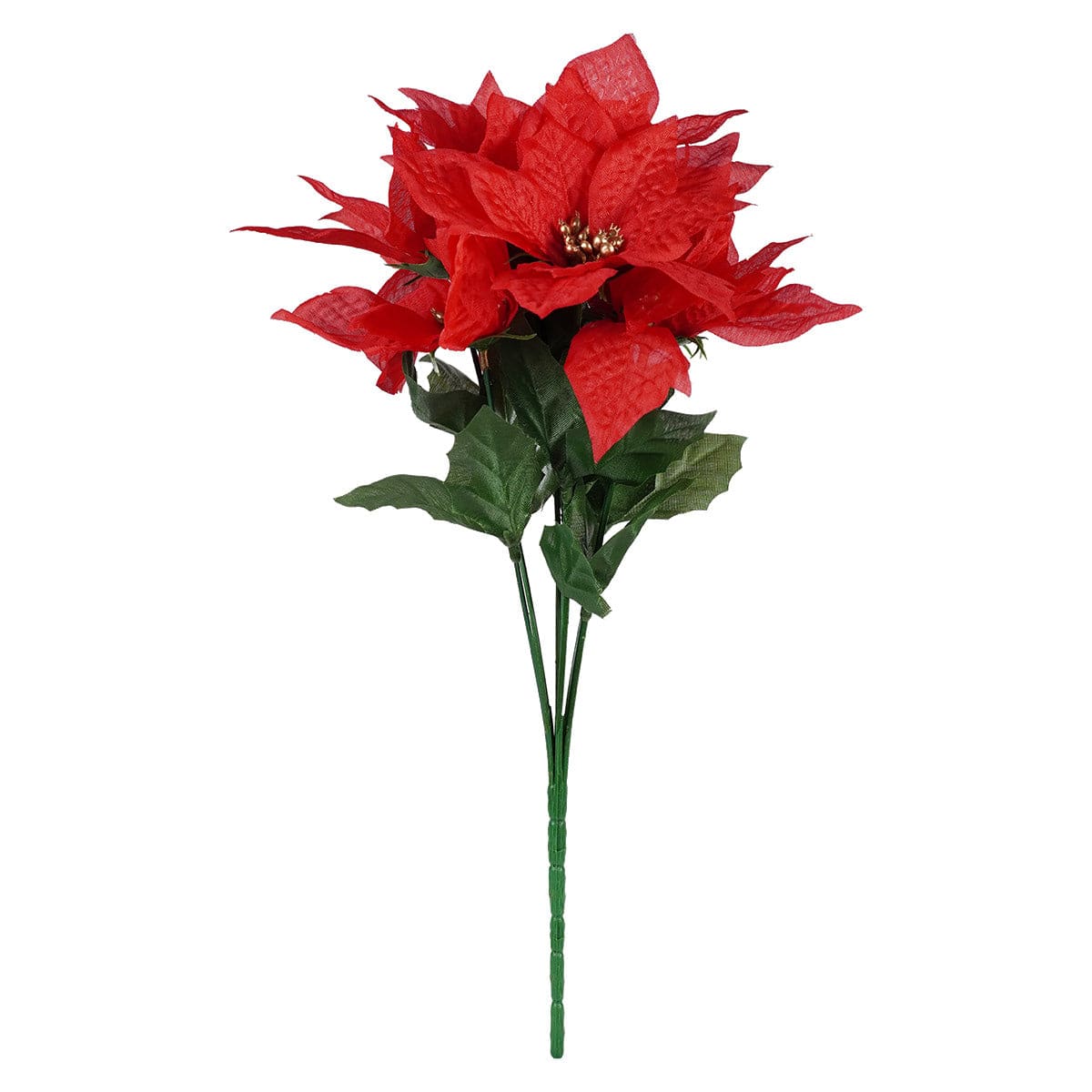 Poinsettia Seven Flower Spray - Christmas