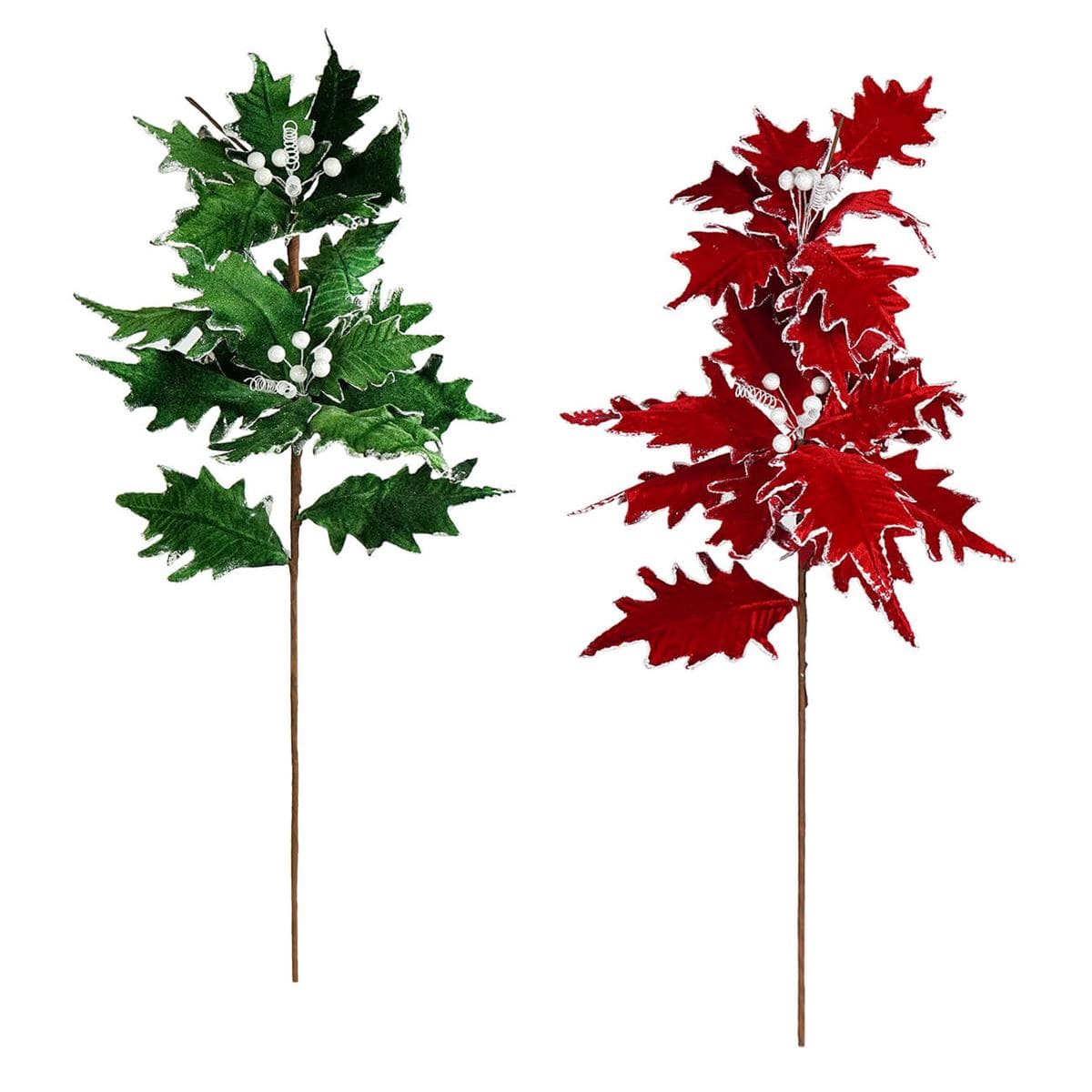 Poinsettia Sprigs Set/2