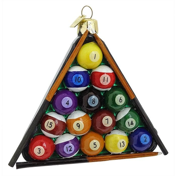 Pool Ball Triangle Ornament