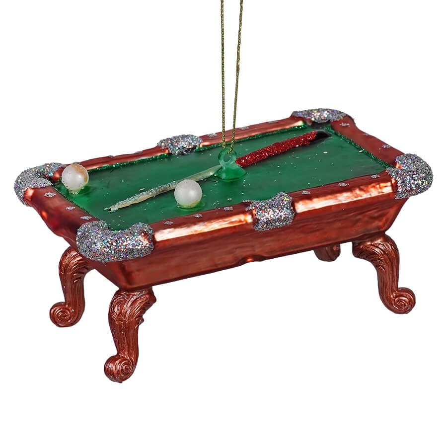 Pool Table Glass Ornament - Ornaments