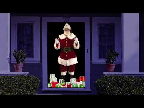 Virtual Black Santa Pro-FX Projector Decor Kit