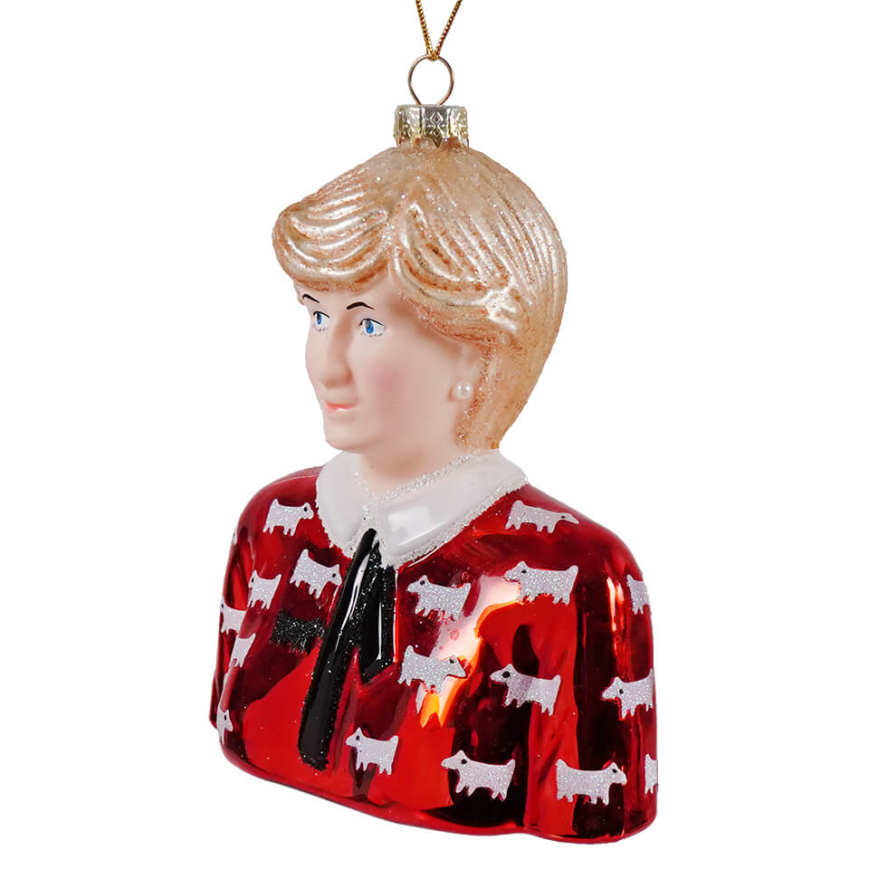 Princess Diana Glass Ornament - Christmas