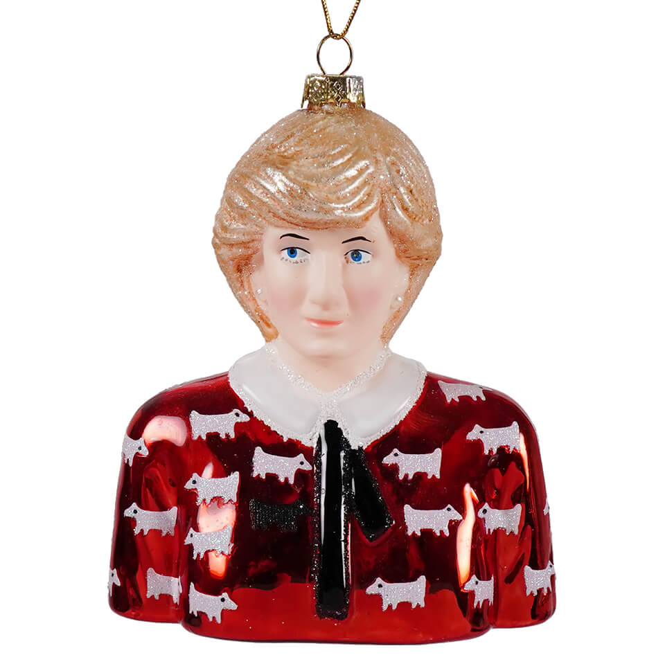 Princess Diana Glass Ornament - Christmas