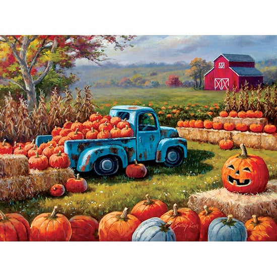 Pumpkin Farm Festival Puzzle by Sung Kim for Sunsout Puzzles – Traditions