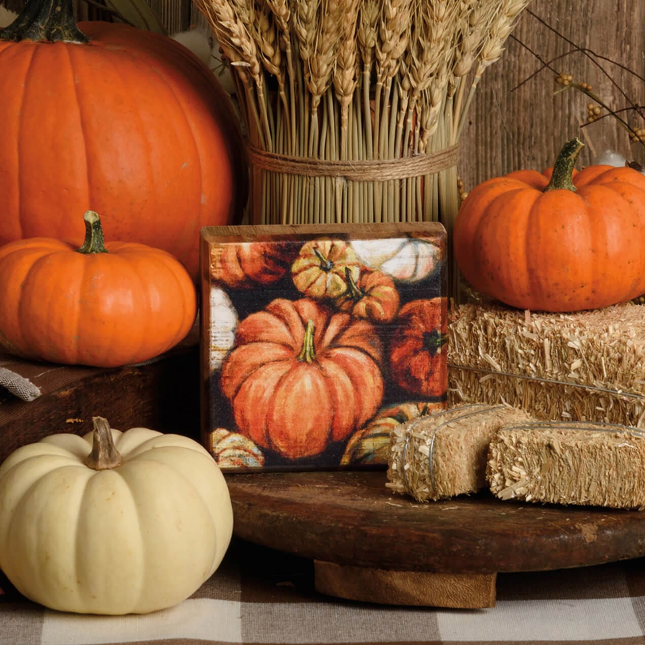 Pumpkins Block Sign - Halloween