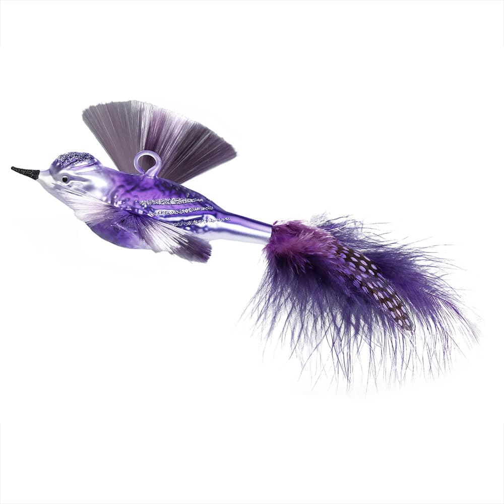 Purple Hummingbird Ornament