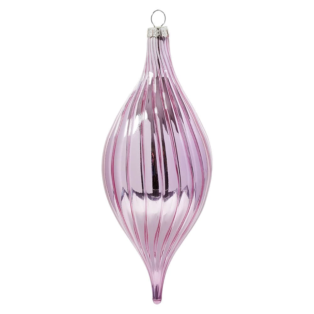 Raspberry Glass Drop Ornament