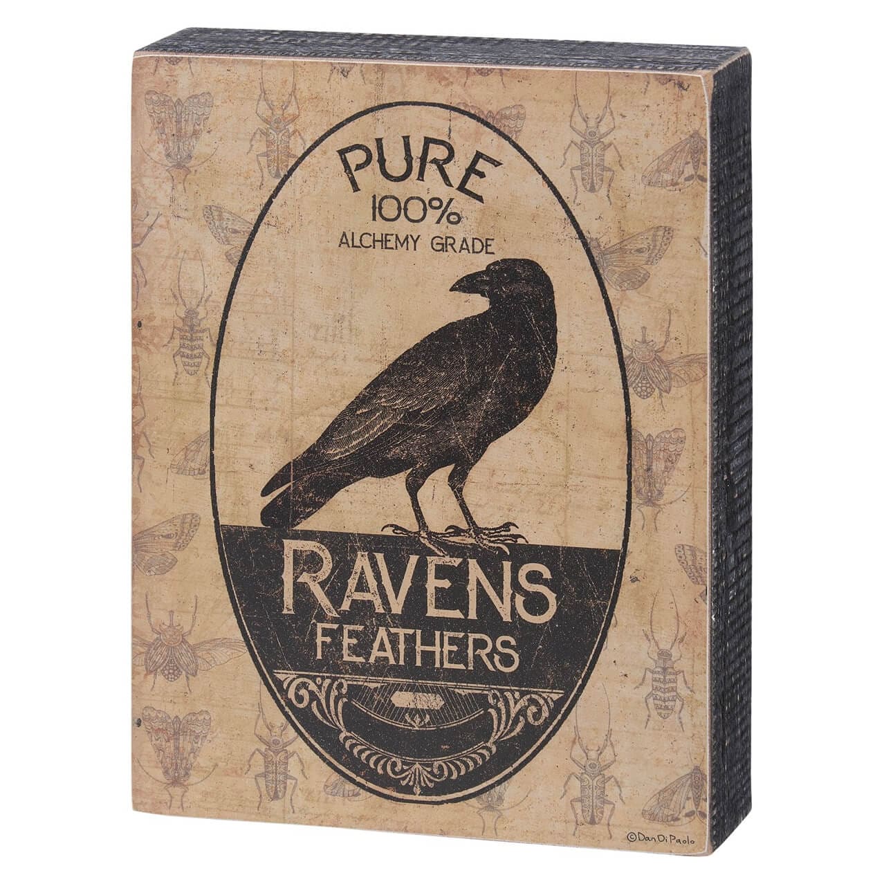 Ravens Feathers Box Sign - Halloween