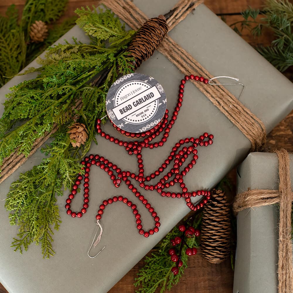 Red Bead Garland Spool