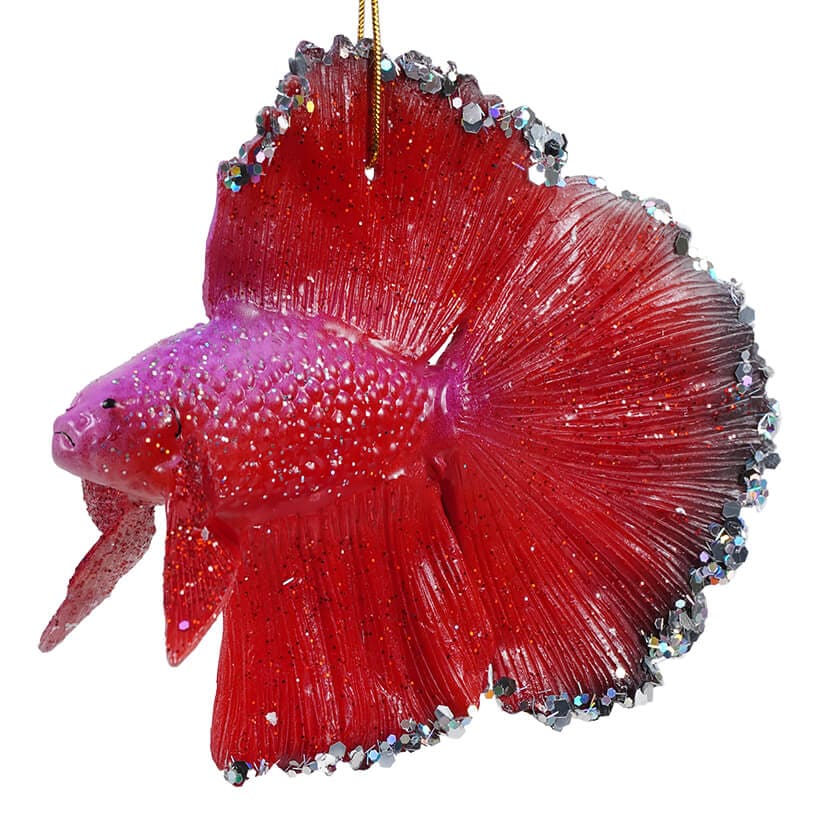 Red Beta Fish Ornament