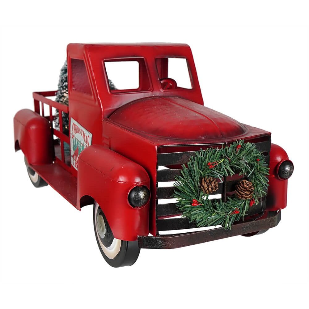 Red Christmas Trees Truck