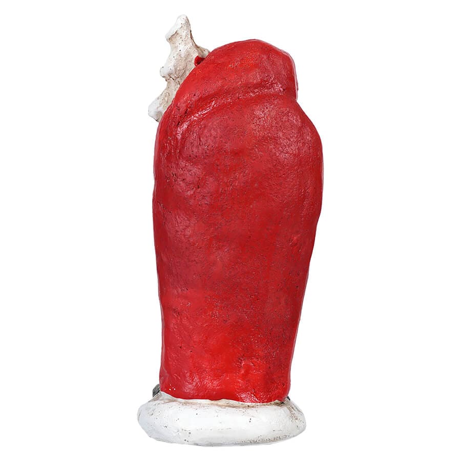 Red Coat Santa Holding Tree