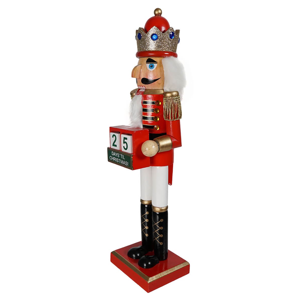 Red King Nutcracker With Calendar