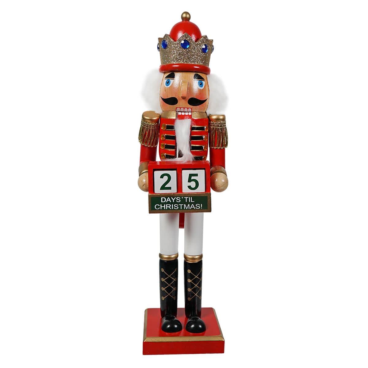 Red King Nutcracker With Calendar