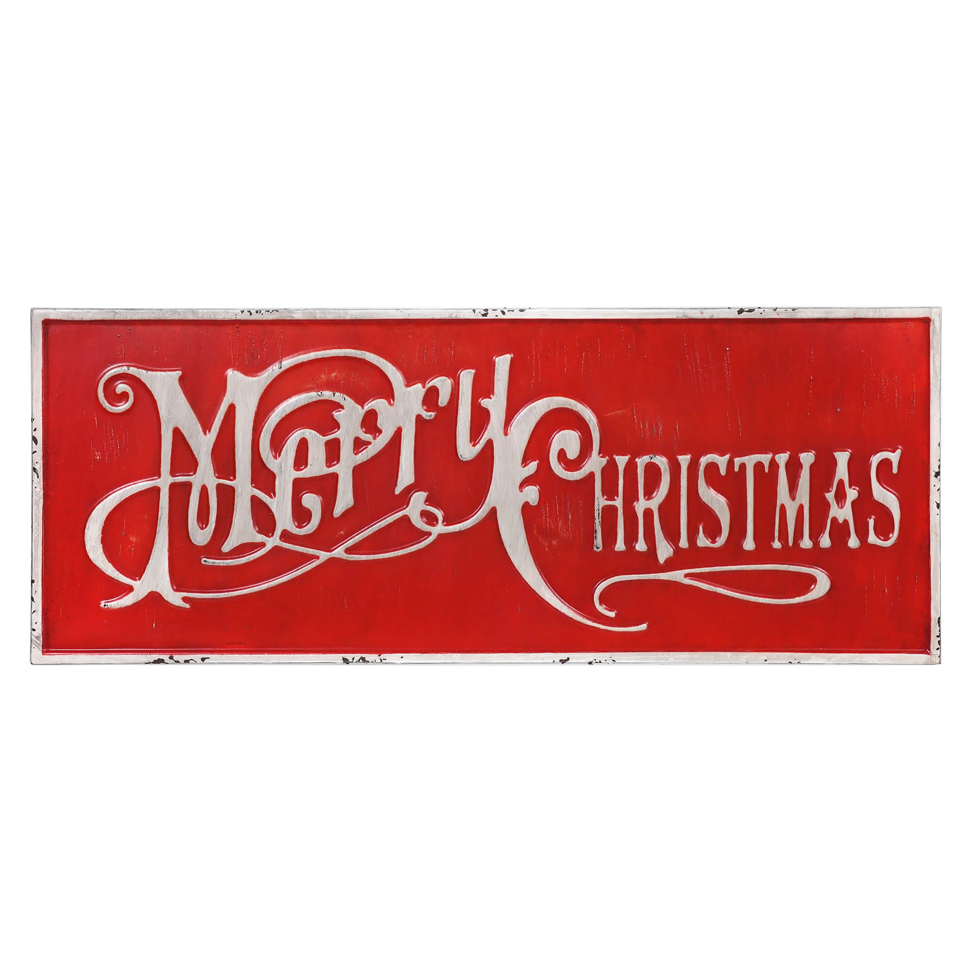 Red ’Merry Christmas’ Sign - Christmas