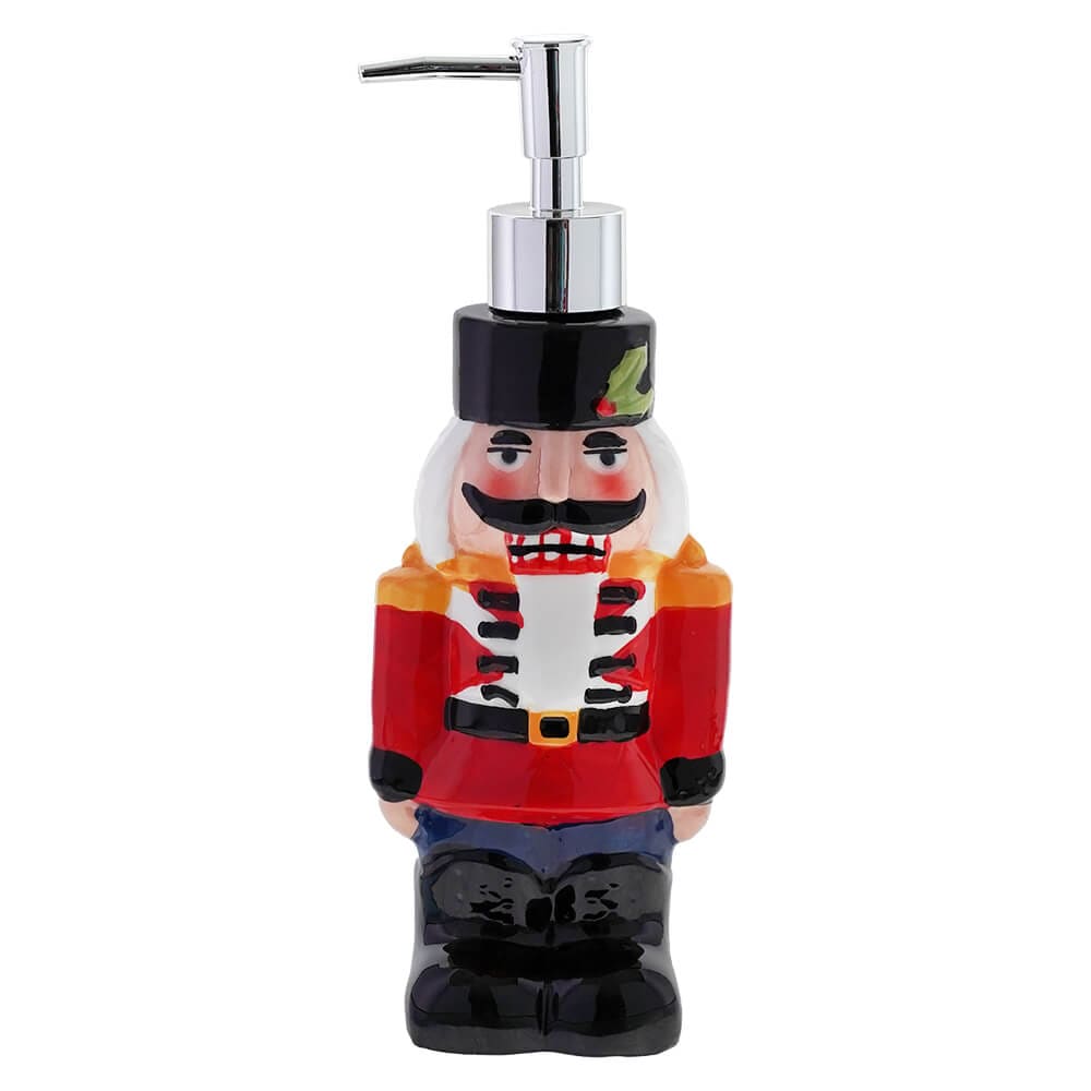 Red Nutcracker Soldier Soap Dispenser - Christmas