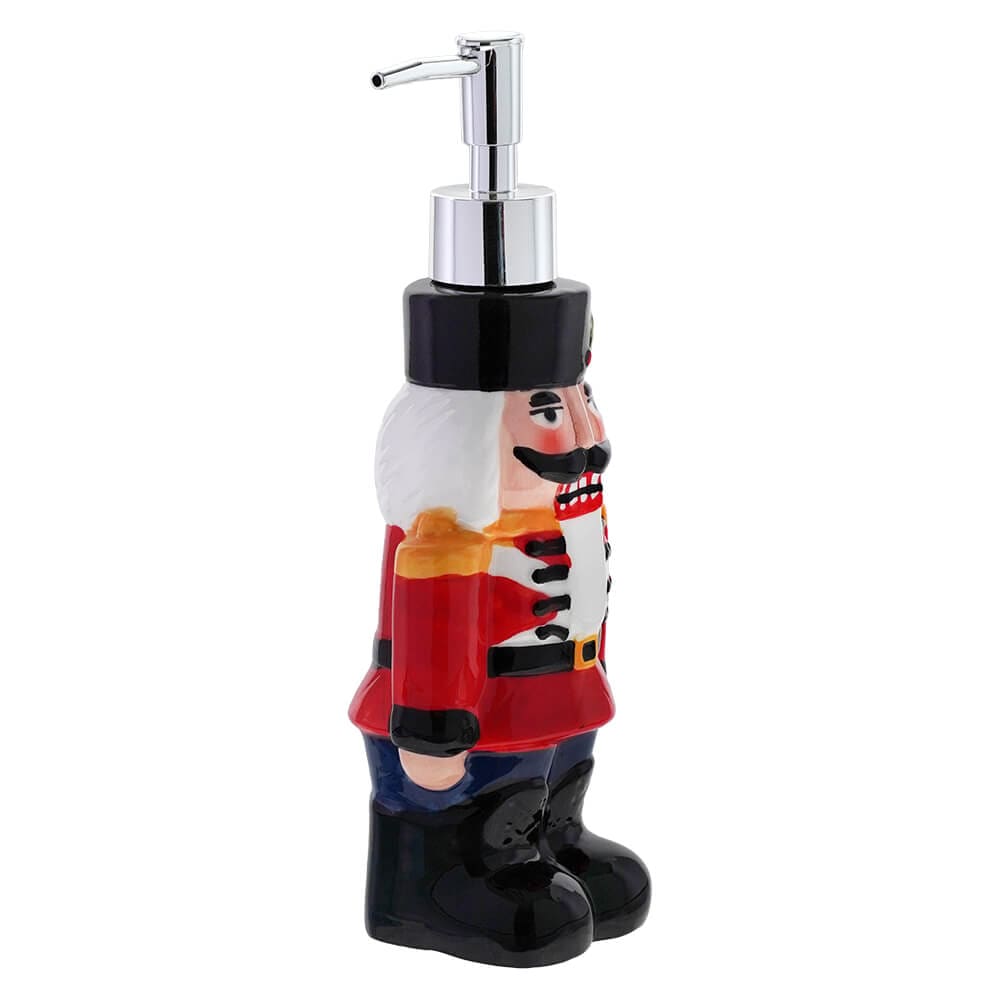 Red Nutcracker Soldier Soap Dispenser - Christmas