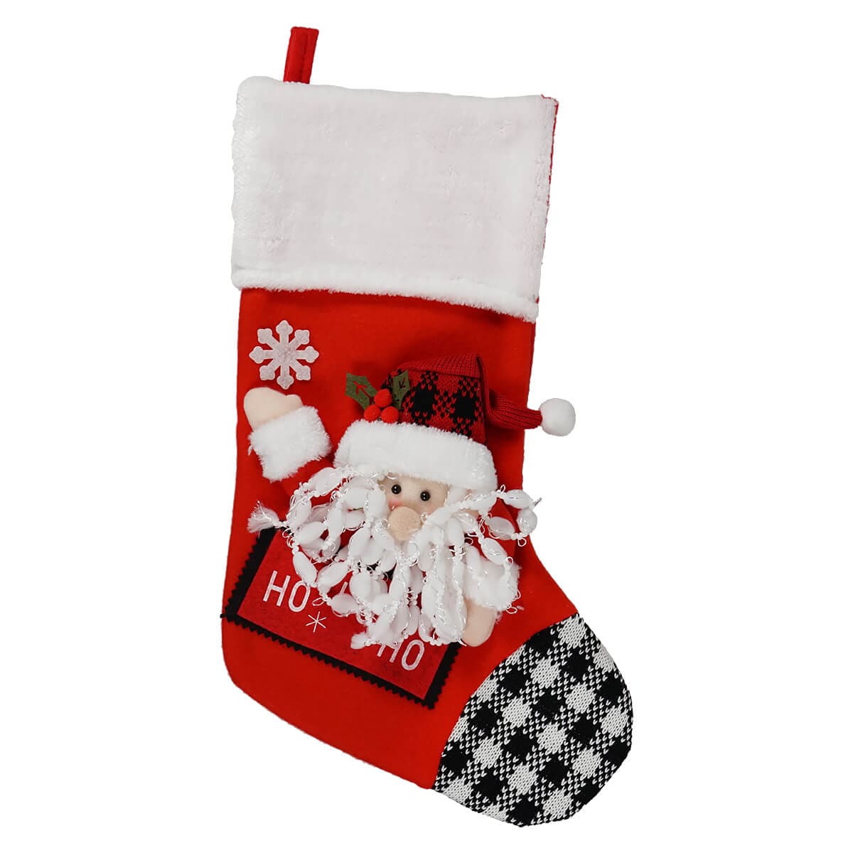 Red Santa Holiday Stocking