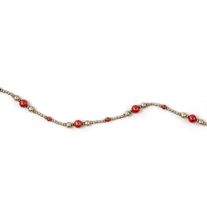 Red & Silver Antique Garland