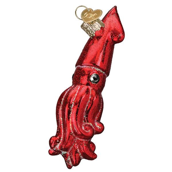 Red Squid Ornament