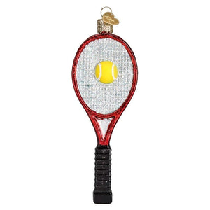 Red Tennis Racket Ornament
