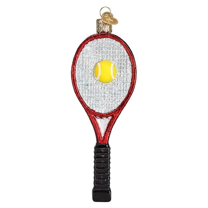 Red Tennis Racket Ornament