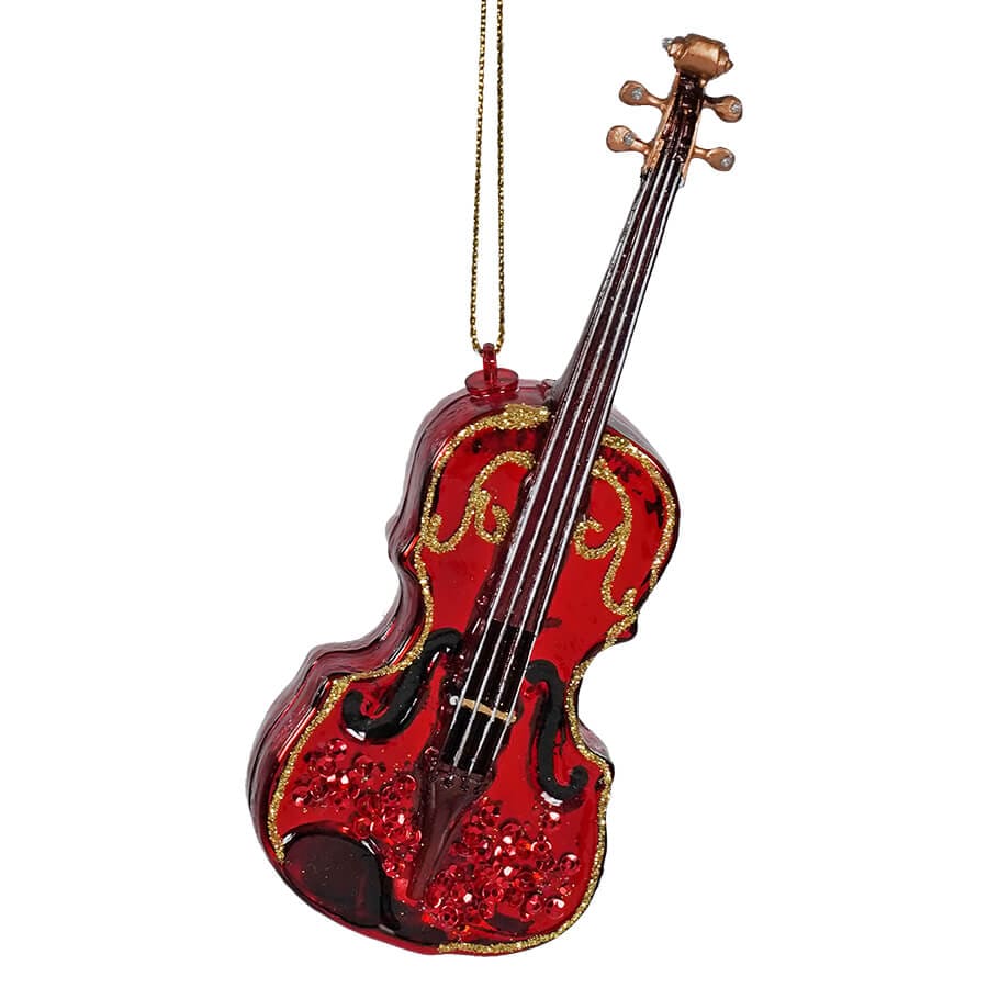 Red Violin Ornament - Ornaments