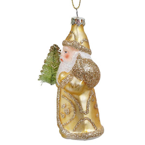 Regal Gold Santa Ornament - Ornaments