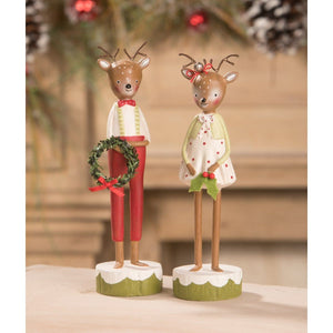 Reindeer Boy with Wreath