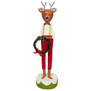 Reindeer Boy with Wreath