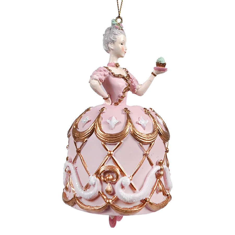 Resin Marie Antoinette Bell Design Cake Dress Ornament - Christmas