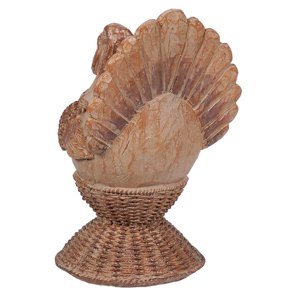 Resin Wood Look Turkey Decor