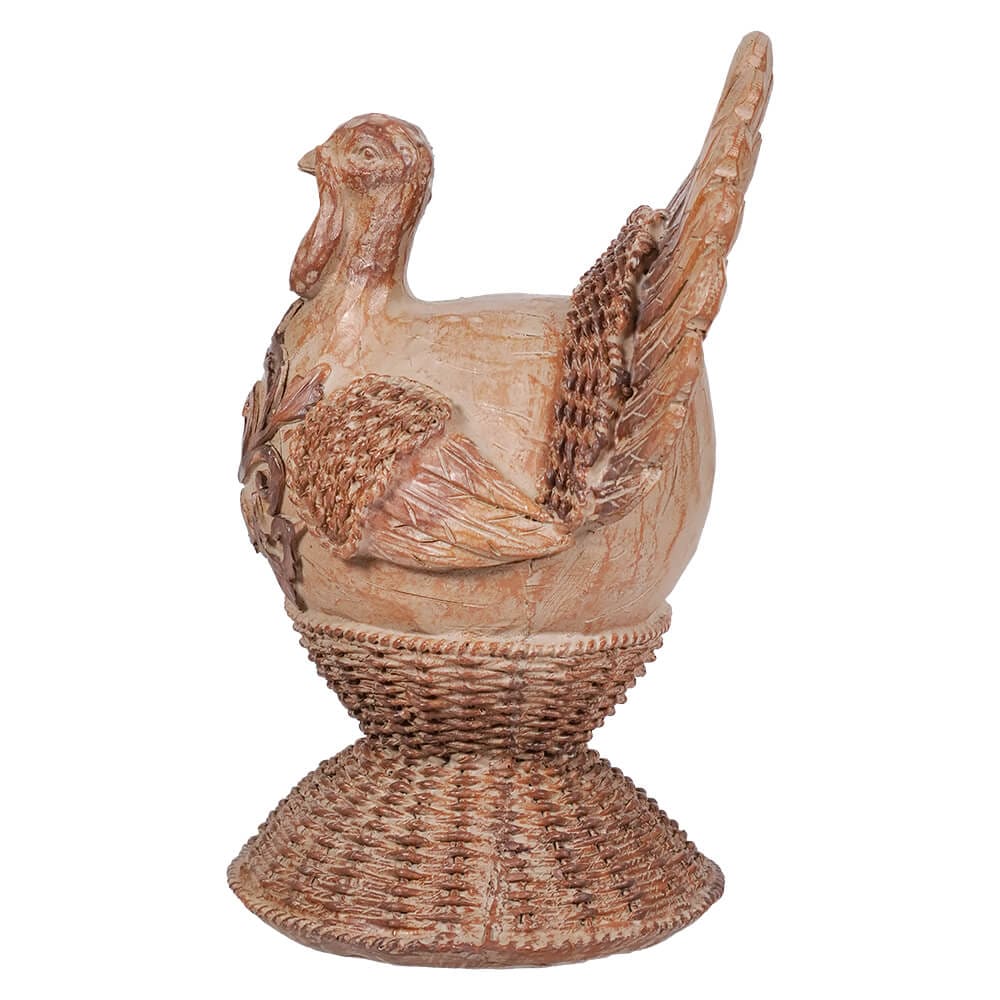 Resin Wood Look Turkey Decor