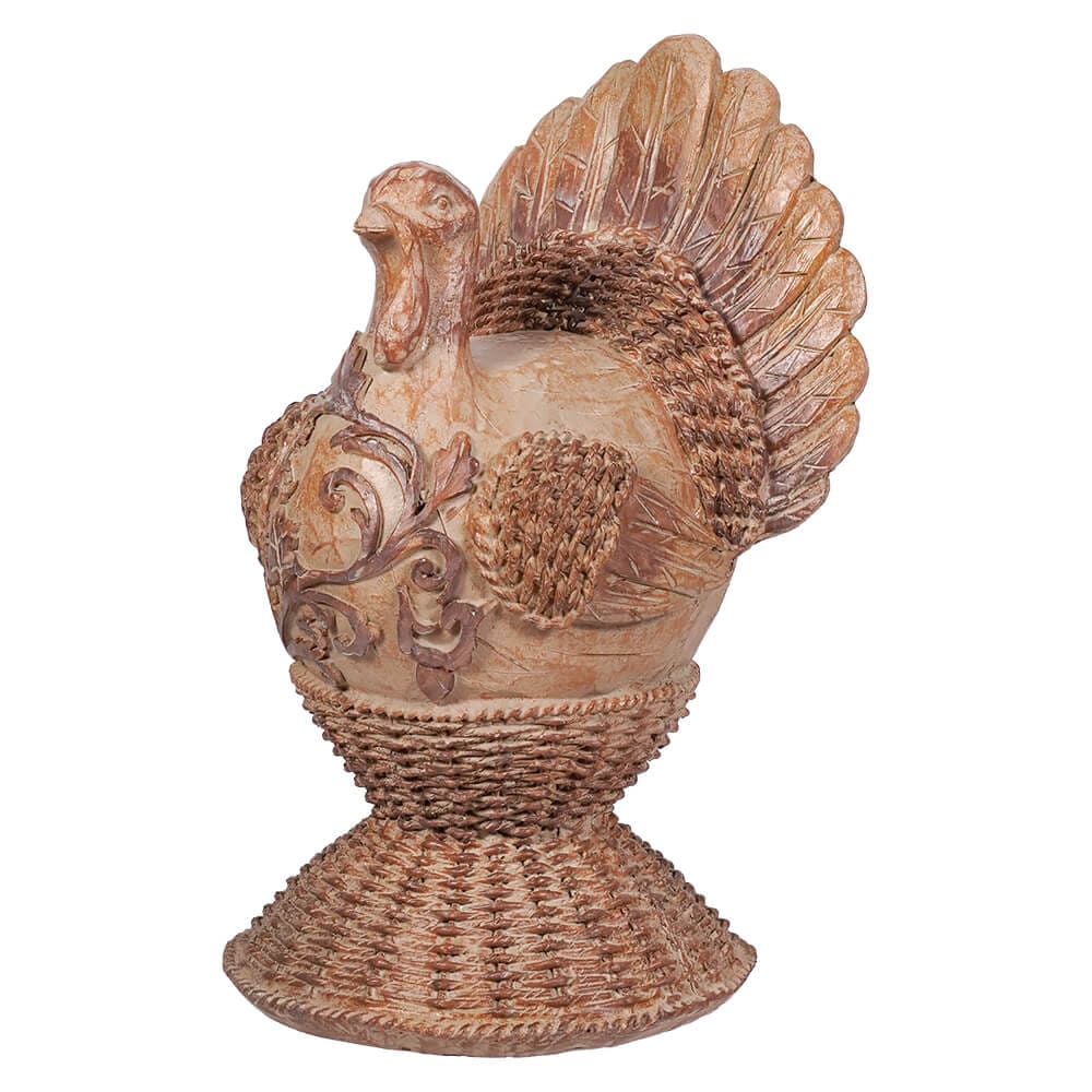 Resin Wood Look Turkey Decor