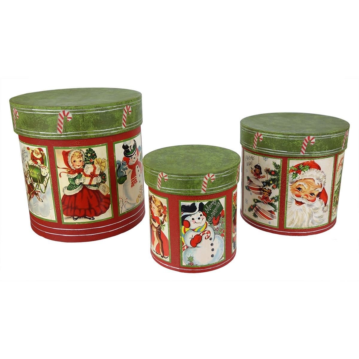 Retro Christmas Nesting Boxes Set/3