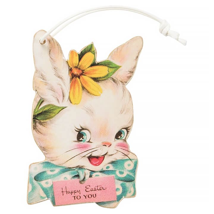 Retro Magnetic Easter Holiday Tag Ornaments Set/4