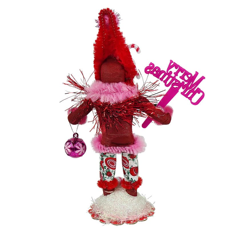 Retro Peppermint Santa Fancy Pants Figure