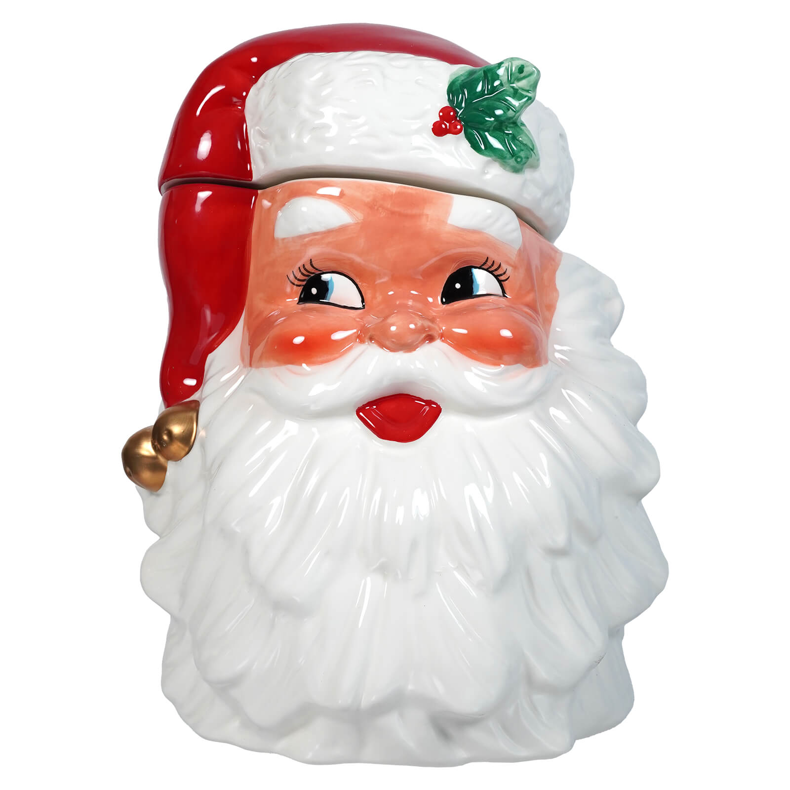 Retro Santa Cookie Jar - Christmas