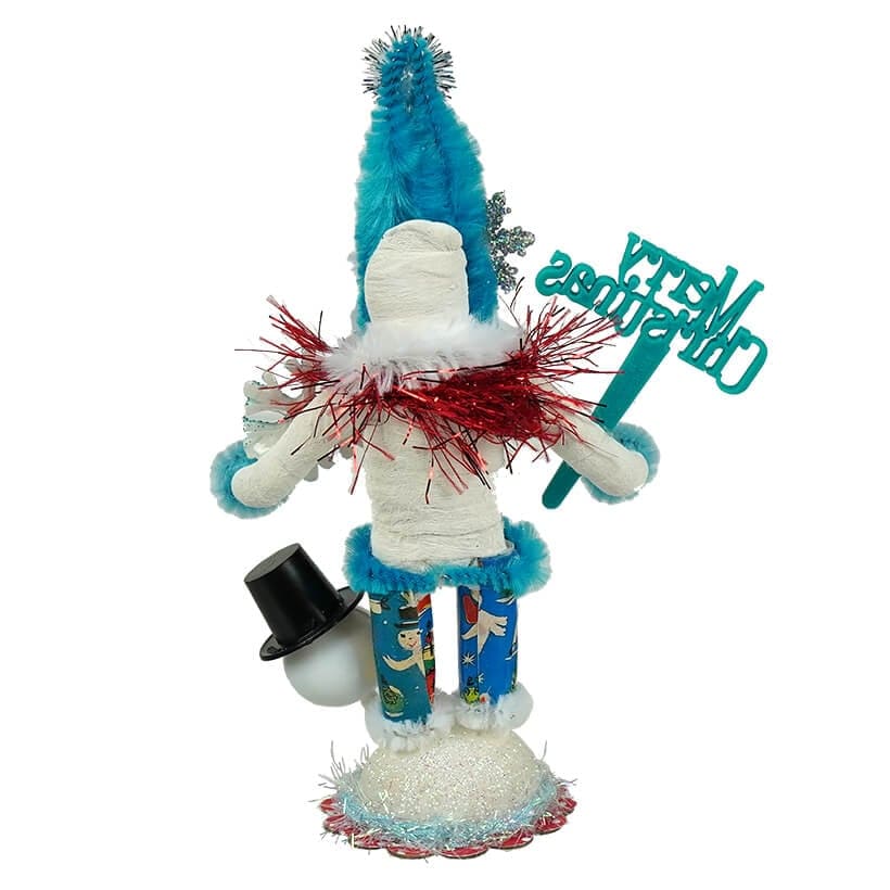 Retro Snowman Santa Fancy Pants Figure