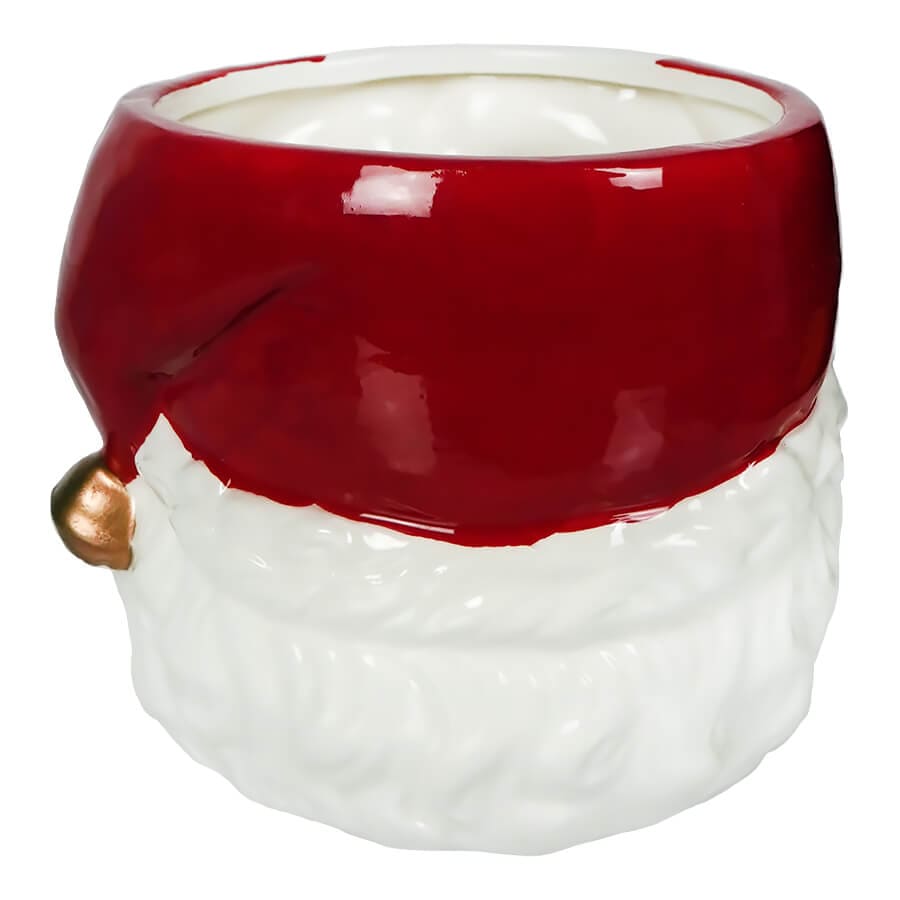 Retro Winking Santa Figural Bowl