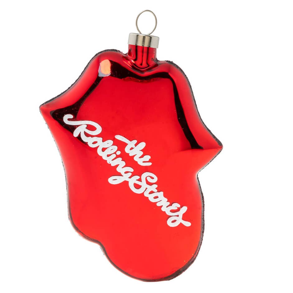 Rolling Stones British Flag Tongue Ornament - Ornaments