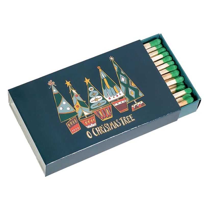 Safety Matches in Christmas Tree Matchbox with Holiday by Creative Co ...